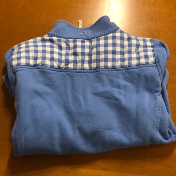 Light blue Vineyard Vines quarterzip - Picture 2 of 4